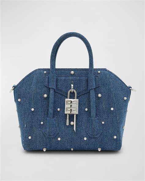 givenchy antigona small shoulder|mini antigona lock denim tote bag.